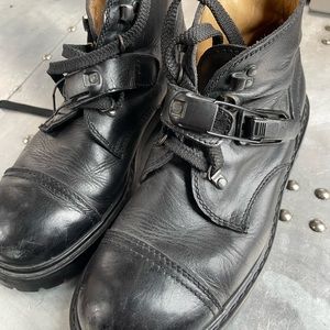 Dolce and Gabbana black leather men’s boots